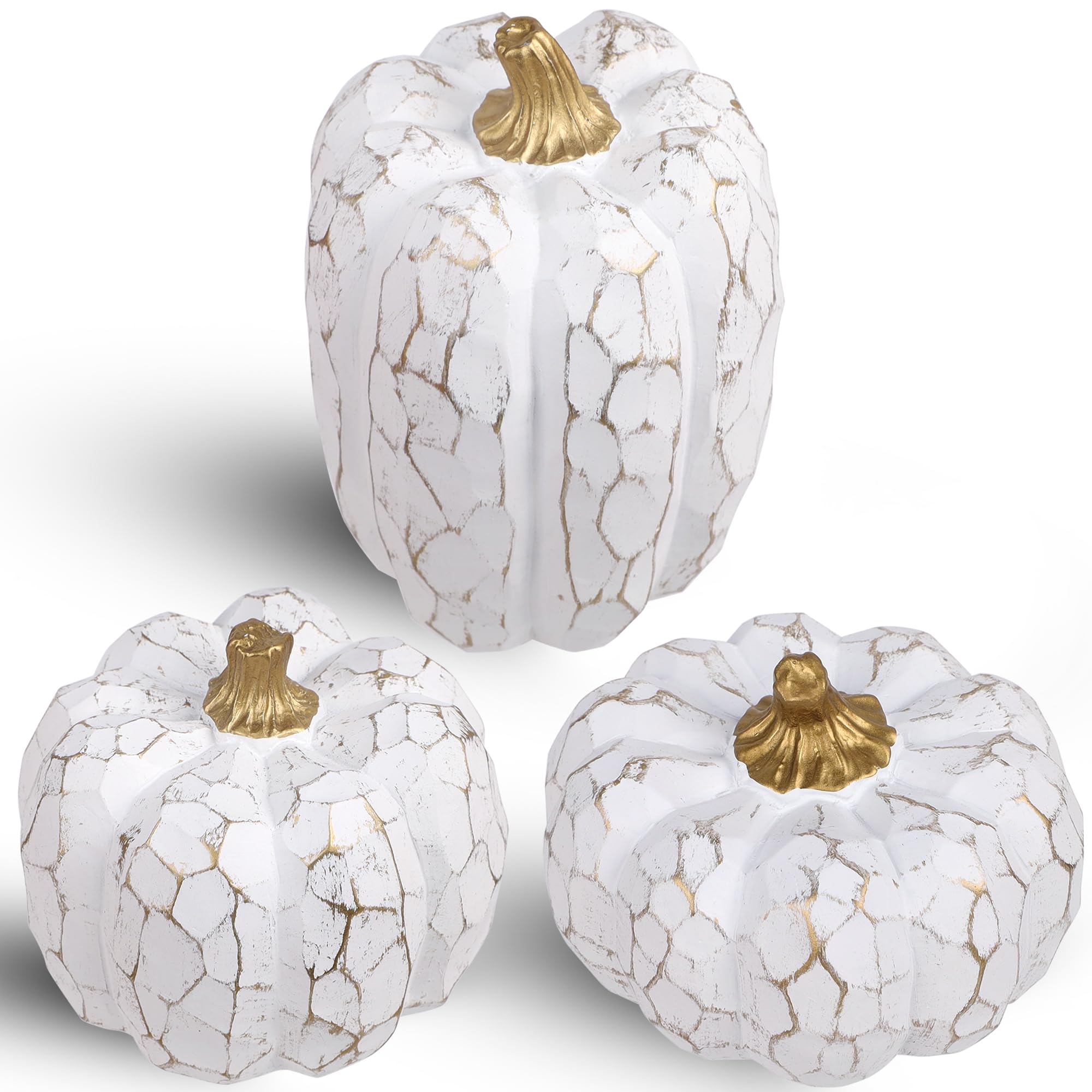 winemana 12 Pack Silver Pumpkin Fall Decor, Foam Glitter Pumpkins for Decorating Mini Artificial Craft Pumpkins for Thanksgiving Table Party Harvest Decorations
